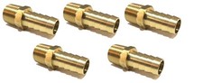  5 Pack 1/2 HOSE BARB X 3/8 MALE NPT Brass Pipe Fitting NPT Gas Fuel Water Air