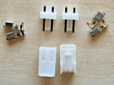 2 Paar GRIMP SET JST VH 3.96 2-Pin Stecker +Buchse