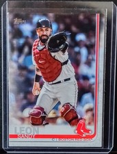 2019 Topps Advance Stats Sandy Leon #ed 34/150 #419 Boston Red Sox