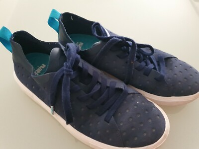 NATIVE Sportschuhe Freizeitschuhe Schuhe Gr. 35-36 blau Echtleder wie barfuß 