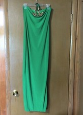 Fashion Nova Estelle Kelly Green Maxi Dress-Size L,NWT