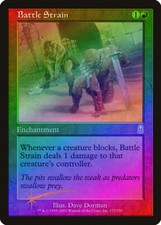 Battle Strain FOIL Odyssey PLD Red Uncommon MAGIC THE GATHERING CARD ABUGames