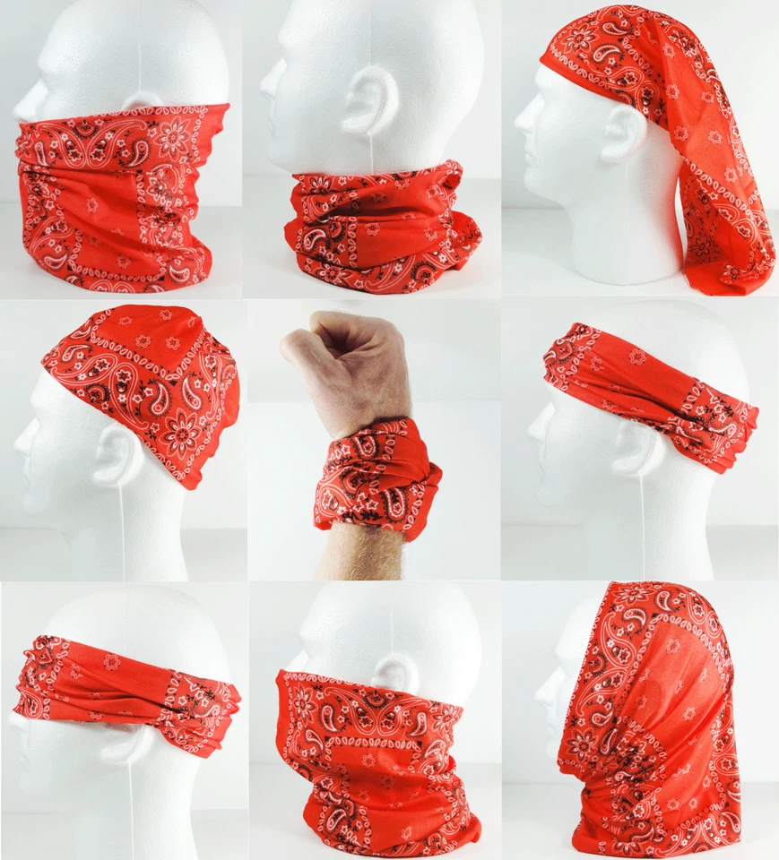 FACE MASK Bandana Neck Gaiter Headband Scarf Reusable Breathable UV Sun Shield   - Image 2 of 4