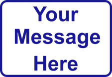 New Personalized Aluminum Metal Sign Customized With Custom Text 8" x 12" Size