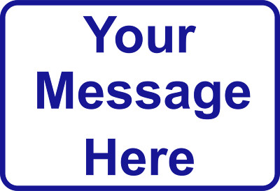 Personalized Aluminum Metal Sign Customized With Custom Text 8'' x 12'' No Holes