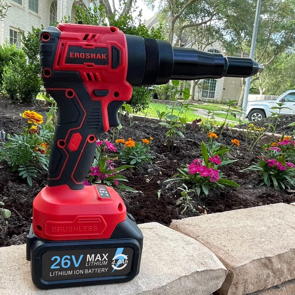 2 in 1 Cordless Electric Riveting Nut Gun Electric Rivnut Gun Pop ...