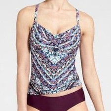 ATHLETA Marrakesh Twister Print Tankini Top 36 B/C NWT Retail 72