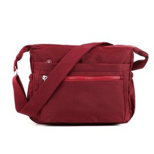 Ladies Large Nylon Shoulder Cross body Bag New UK Women Crossbody Bag With Zip