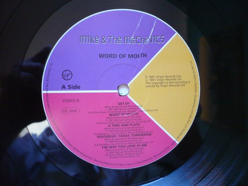 Mike + The Mechanics & Word Of Mouth Vinyl UK 1991 Virgin A2/B1 LP Genesis - Picture 2 of 15