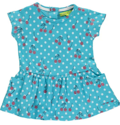 2x Shirt Kleid Gr. 68 74 80 86 Lemon NEU 100%Baumwolle set blau baby sommer