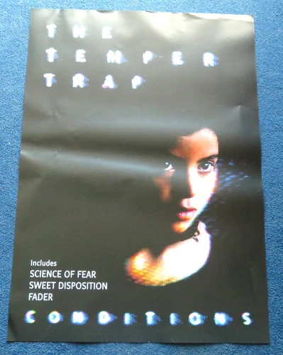 THE TEMPER TRAP CONDITIONS ORIGINAL PROMO POSTER FOR THE 2009 RELEASE.