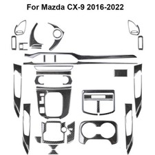 46pcs Carbon Fiber Full Interior Kit Cover Trim For Mazda Cx-9 2016-2022