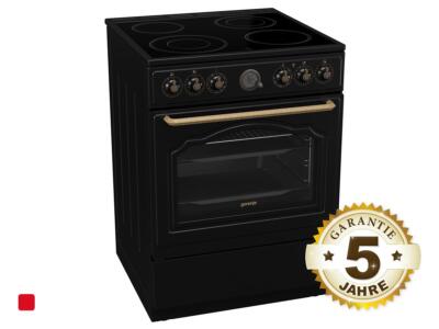 Standherd Gorenje Classico Collection GECS6B70CLB Schwarz ExtraSteam