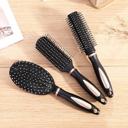 Hair Brush Set 4 Pieces Oval Vented Cushion and Radial Brushes with Nylon Bri... - Picture 4 of 9