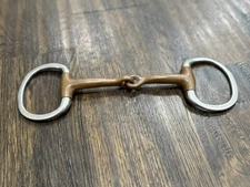 Copper Mouth Eggbutt Snaffle Horse Bit 5 1/2”