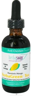 Herbasway Laboratories HerbaGreen Tea Mandarin Mango 2 fl oz Pack of 2