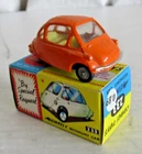 CORGI TOYS ORANGE HEINKEL-I ECONOMY CAR #233 MIB 1965