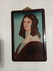 Antique Western Style Chinese Reverse Glass Paintings (Girl and Woman) — photo 3