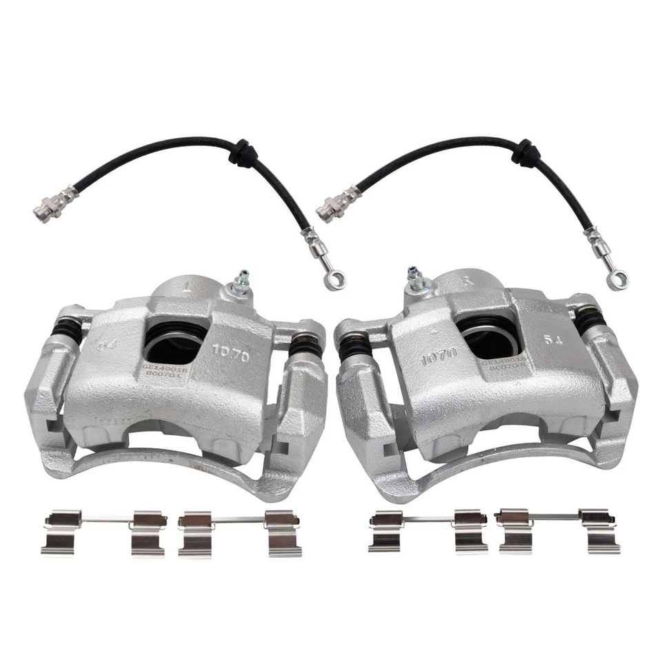 TRQ Front Brake Caliper Set For 04-11 Chevy Aveo 07-11 Aveo5 09-10 Pontiac G3 - Image 2 of 4