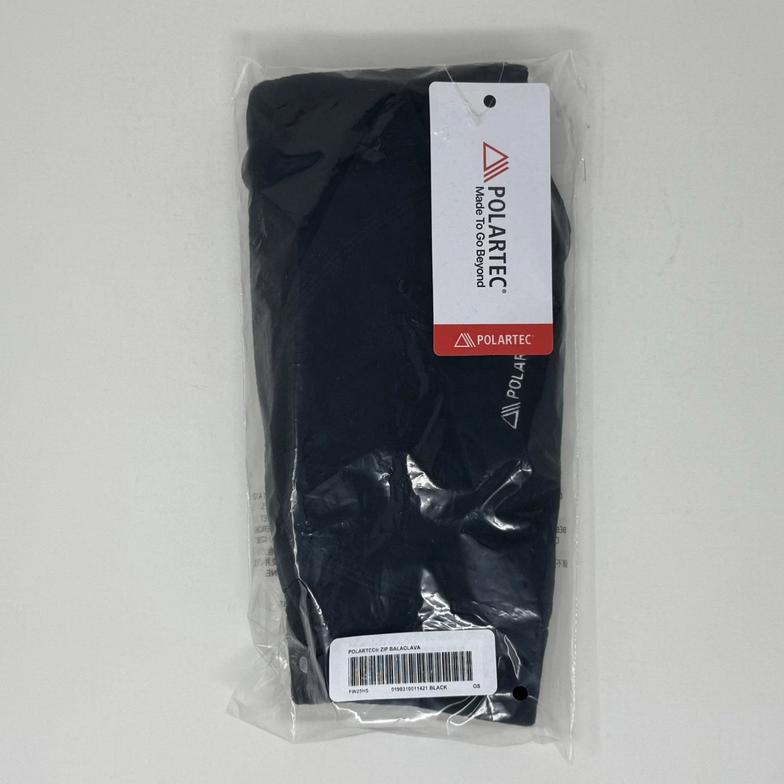 Supreme FW25 Polartec Zip Balaclava Black Shiesty Box Logo Spell Out New Sealed