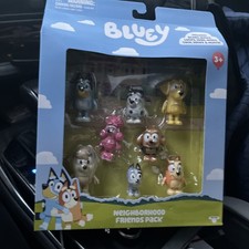 Bluey Neighborhood Friends 8-Pack, 2-2.5 Inch Articulated Action Figures Dogs