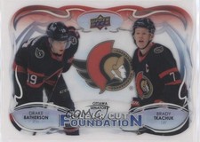 2022 Upper Deck Series 1 Clear Cut Foundations Drake Batherson Brady Tkachuk 7ci