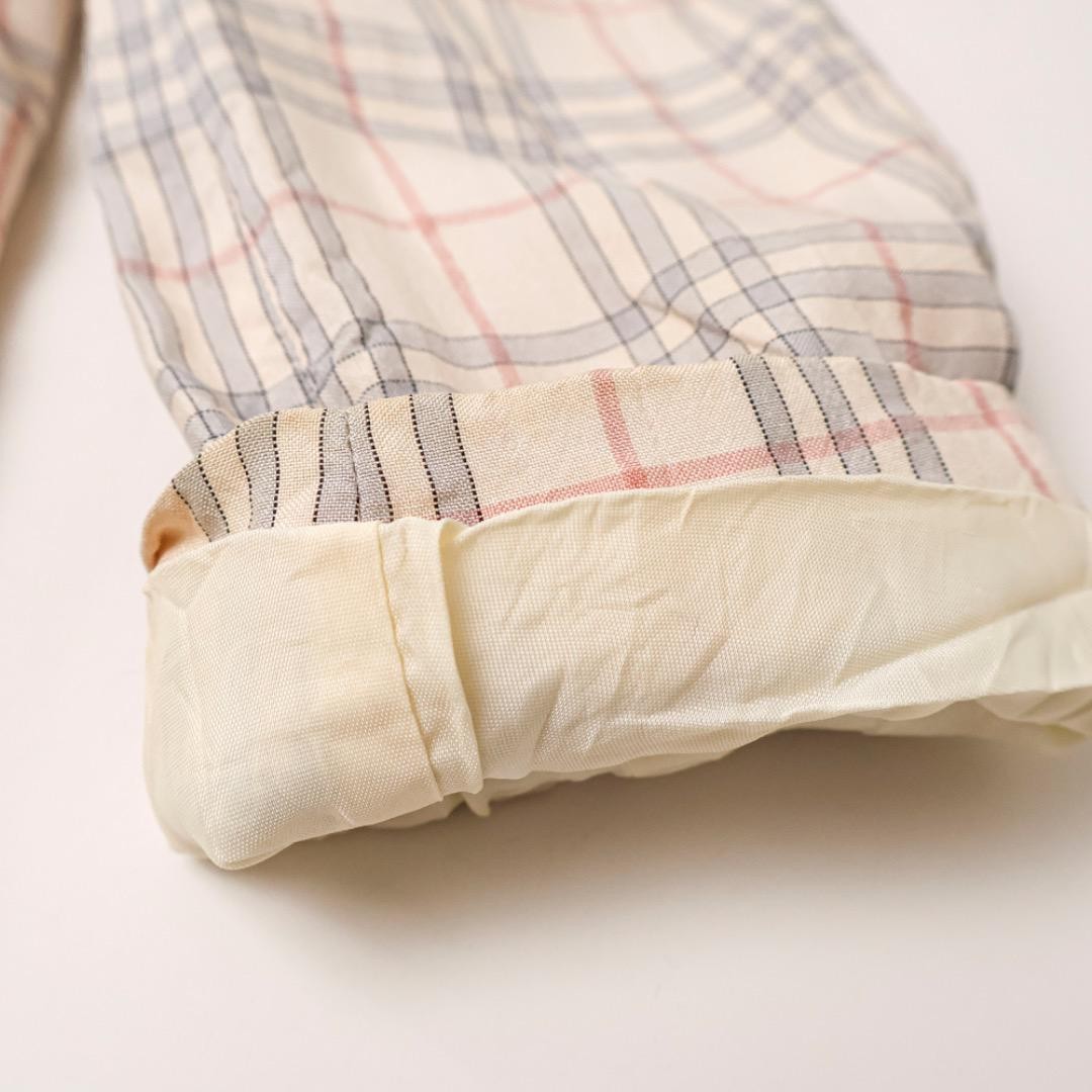 Burberry Jacket Outerwear Beige 100% Silk Size 6 For Women thumbnail 14