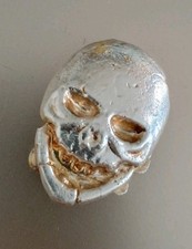 1.608 Troy oz Fine .9999 2nd Attempt Skull Pour.    Alaskan Silver Shot, 50g 88.18 per troy oz