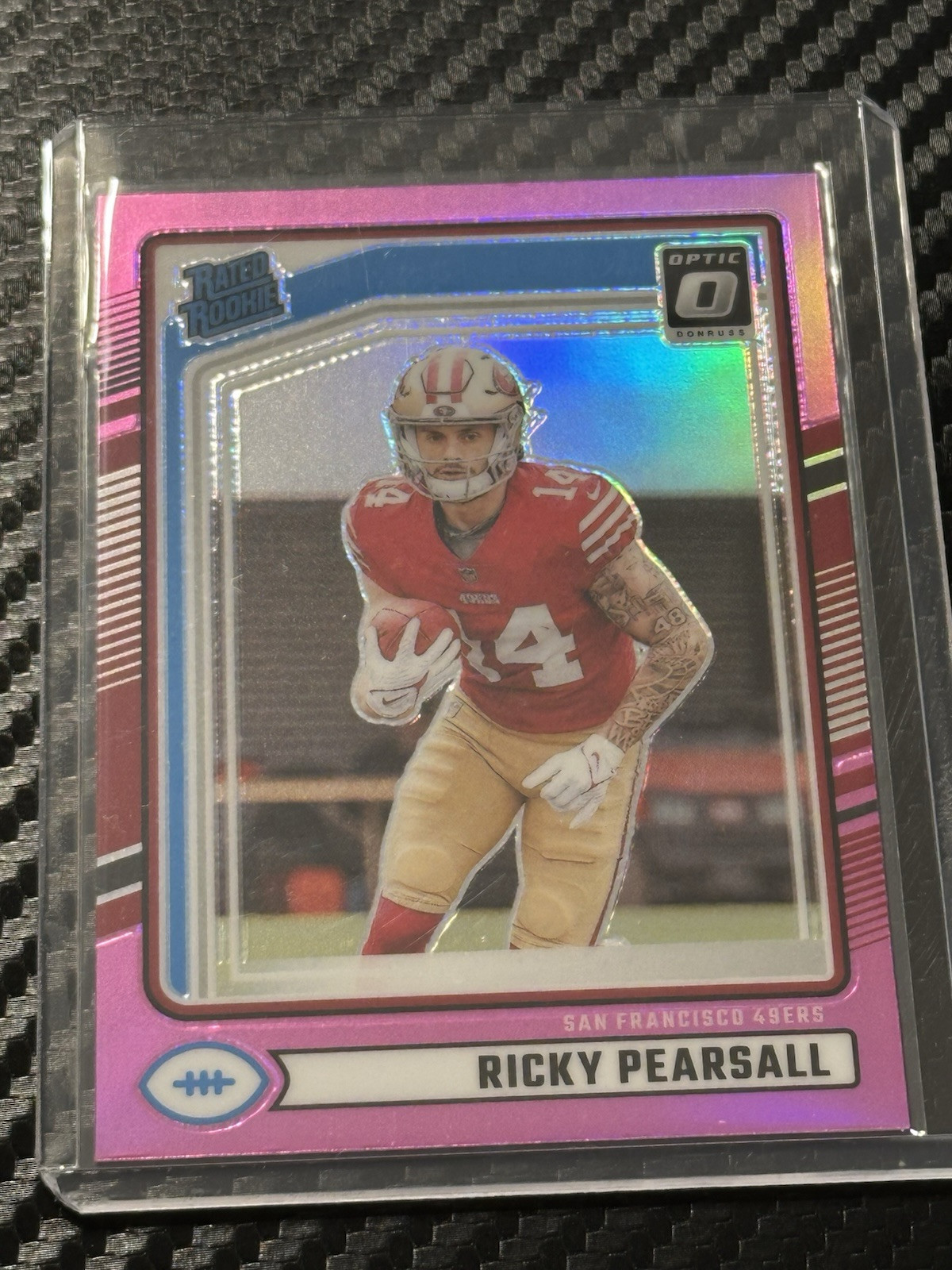 2024 Donruss Ricky Pearsall Optic Preview Pink San Francisco 49ers