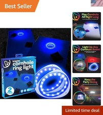 Durable Blue LED Lights for Cornhole Boards - Dazzling Glow, Ultimate Style