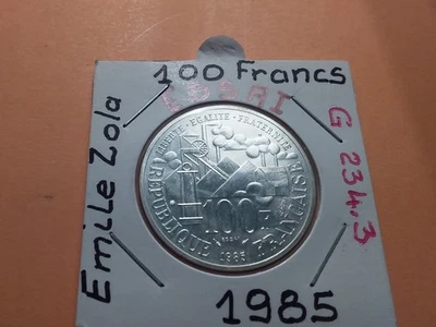GEM .234 . 3 . ESSAI 100 FRANCS . VICTOR HUGO . 1985 . FDC . - Photo 1/2