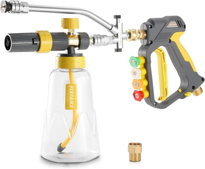 #ad #ad FIXFANS Foam Cannon Gun Dual Connector Accessory for Pressure Washer Double Tip $36.99