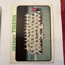 1973 Topps #191 Tigers Team Card Set Break