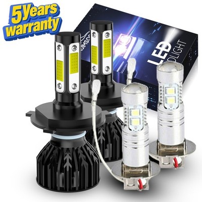 For Suzuki Grand Vitara 2001-2005 6000K LED Headlight Hi/Lo + Fog Light Bulbs 4x