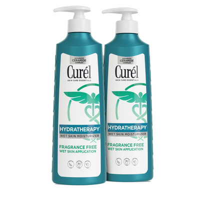 Curel Hydra Therapy Wet Skin Moisturizer 12oz Pack of 2 for Dry Skin Relief