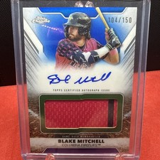 2025 Topps Pro Debut  Jumbo Relic Auto Blake Mitchell /150 Kansas City Royals