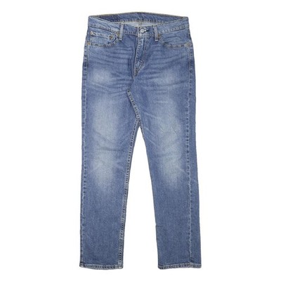 LEVI'S Herren Slim Blue Denim Light W30 L29 Zip Baumwollmischung Jeans Classic Fit