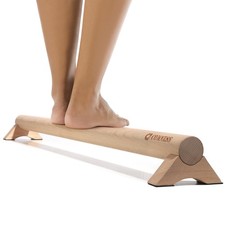 Versatile 40 Inch Beech Wood Balance Beam for Home Use - Enhance Balance, Ank...