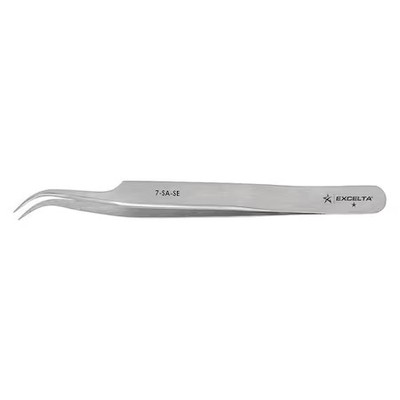 Excelta 7-Sa-Se Tweezer, Curved Fine, 4-1/2 In. L, Ss