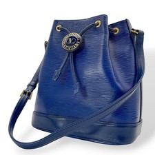 Excellent Condition Valentino Garavani Shoulder Bag Bucket Drawstring Blue