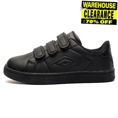 Umbro Medway V Junior Sneaker Kinder Jungen Smart Schulschuhe Sneaker schwarz