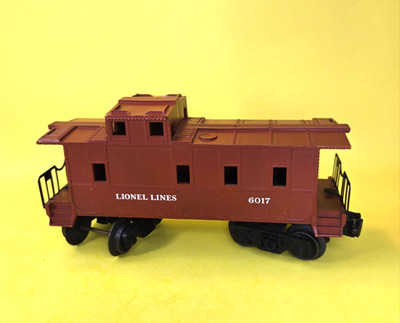 Vintage 1950s Lionel Lines 6017 O Gauge Brick Red Caboose