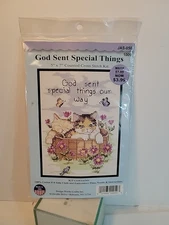 Design Works Craft Embroidery  Kit God Sent Special Things Our Way Kittens 1009