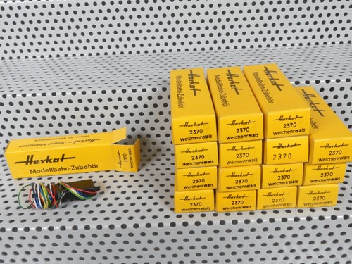 16 x Herkat 2370 relé de agujas sistema de vías suaves para Märklin Roco Trix | Condition: Neu: Sonstige (siehe Artikelbeschreibung)