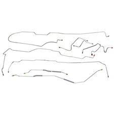 1970-71 Ford Fairlane Torino Complete Power Disc Brake Line Set Kit OE Steel