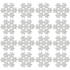 26 Pieces Sparkly Rhinestone Snowflake Hair Clips Christmas Metal Alligator