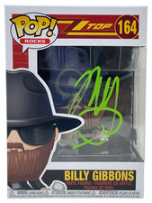 Billy Gibbons Signed Autograph ZZ TOP Funko Pop Rocks 164 Figure Beckett BAS COA