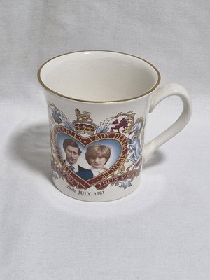 Alte Foley, James Kent, Charles und Diana Gedenktasse