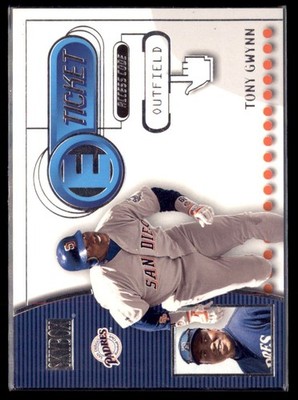2000 Fleer SkyBox E-Ticket Tony Gwynn Padres 9 of 15ET