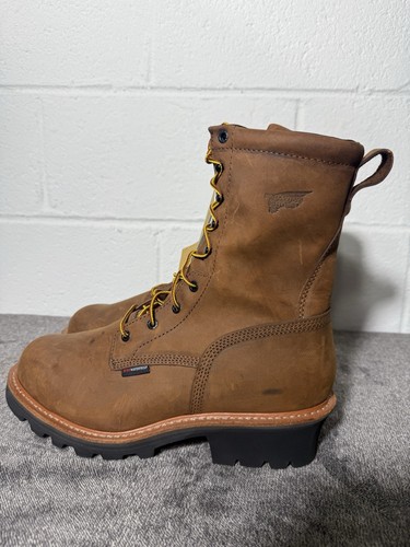 Red Wing 4420 Waterproof, Steel Toe Logger Boots SIZE 11.5 NEW - Picture 3 of 9